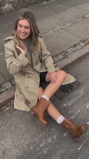 COPENHAGEN SHOES SAY MORE - BROWN/TAN Stiefel 125 TAN