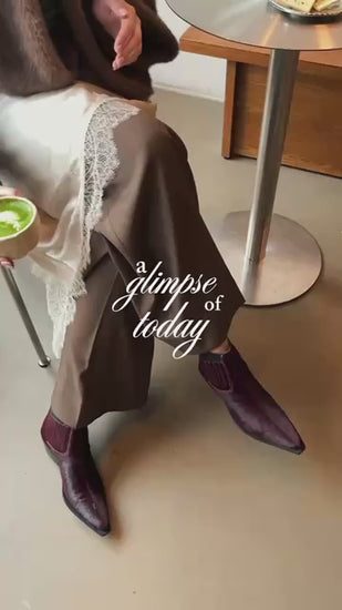 COPENHAGEN SHOES THE WALKING BOOT - HAIR Stiefel 2222 BORDEAUX