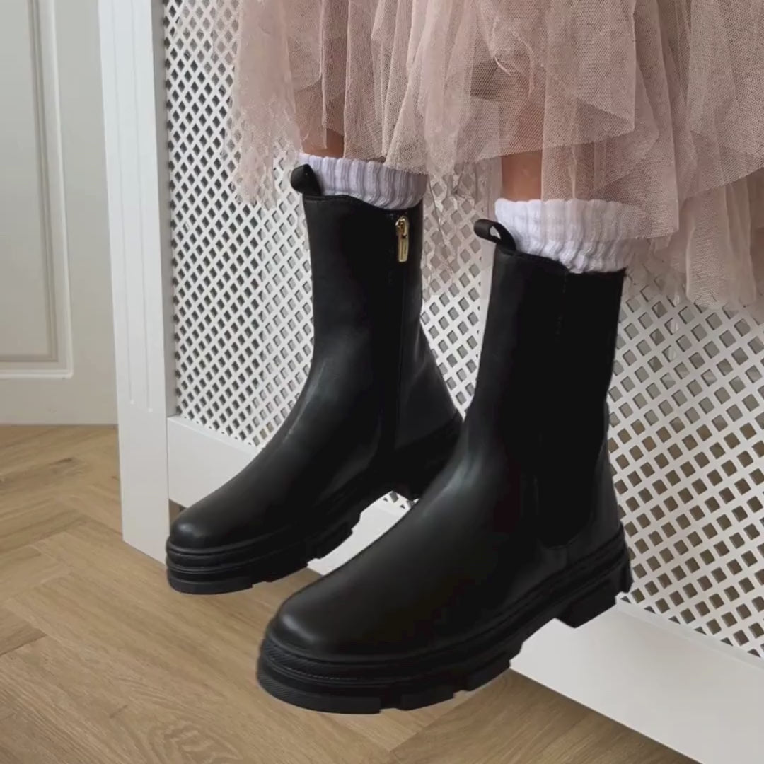 COPENHAGEN KIDS EVERYWHERE GIRL Stiefel 0001 BLACK