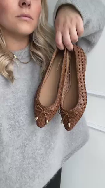 COPENHAGEN SHOES ON MY LOVE Ballerinas 0241 COGNAC