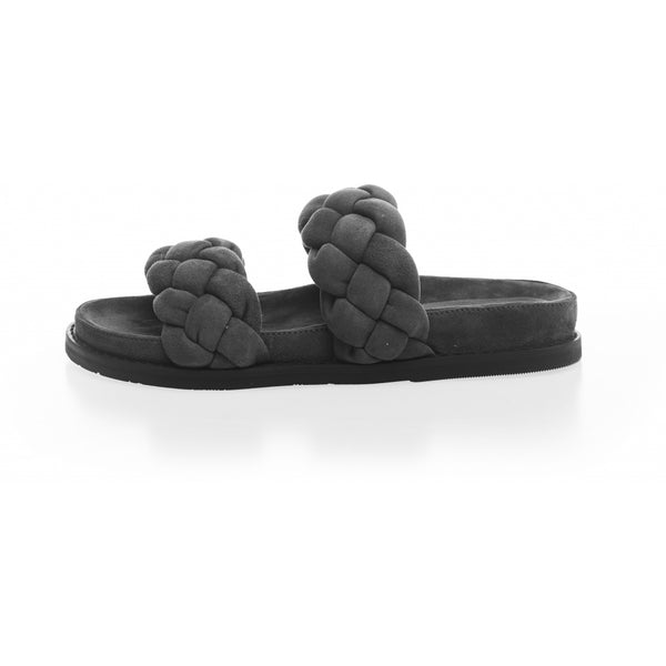 COPENHAGEN SHOES FASHIONISTA SUEDE 22 Slippers 1434 CHARCOAL