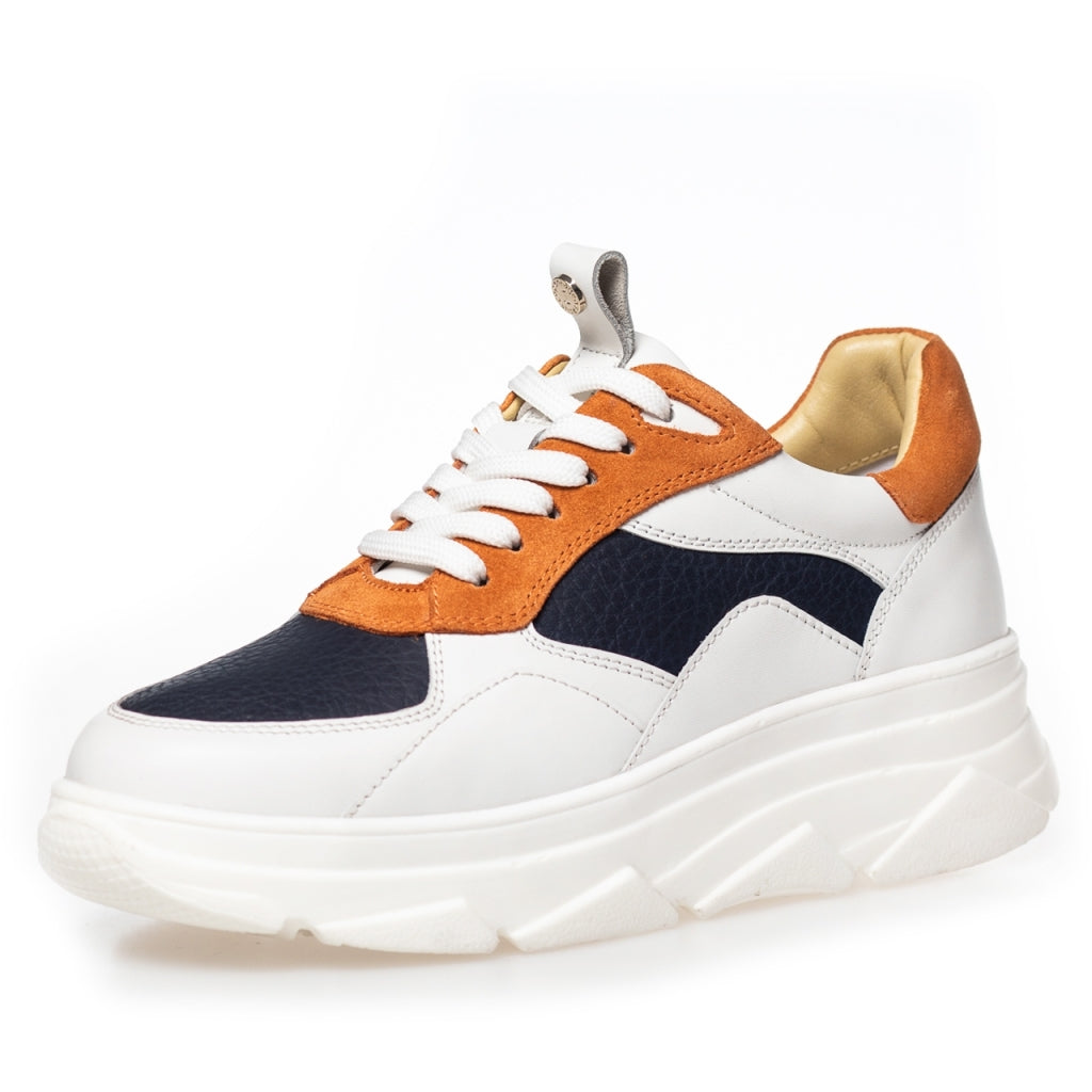 White and orange sneakers cheap