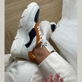 COPENHAGEN SHOES I AM ME Sneakers 006 WHITE/ORANGE/NAVY