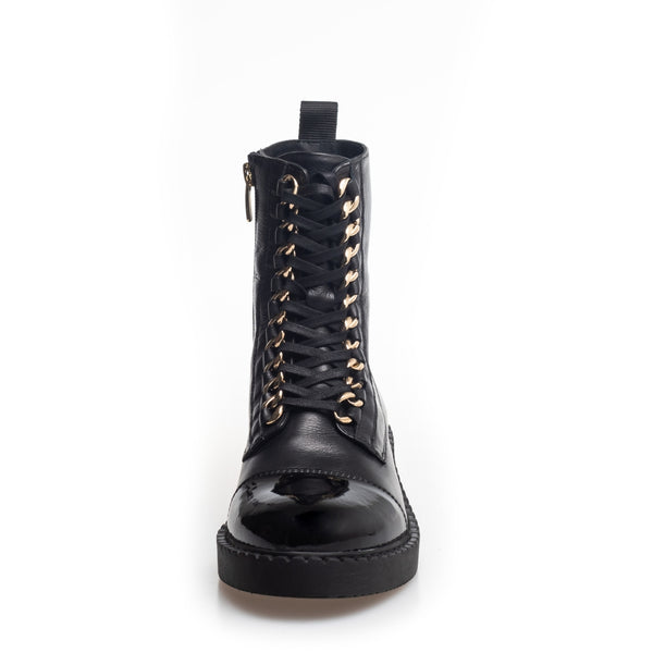 COPENHAGEN SHOES NEW ROCK PATENT Boot 2207 BLACK/GOLD
