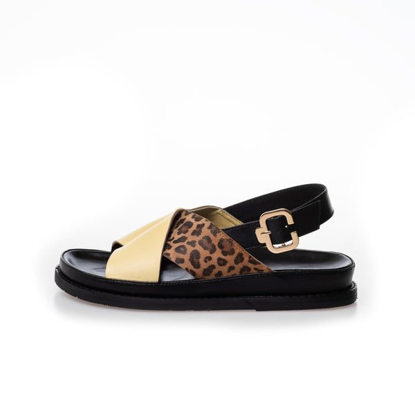 COPENHAGEN SHOES NEW STRONGER MULTI 23 Sandal 427 PALE BANANA/LEO