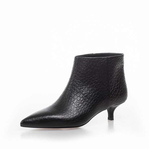 COPENHAGEN SHOES PARI' CROCCO Boot 103 Black croco